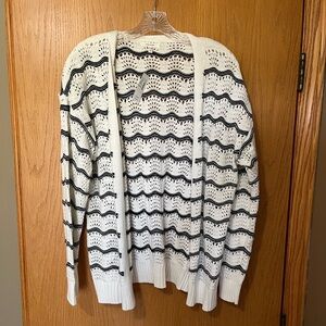 Maurices Black and White Knit Top